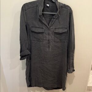 Old Navy Washed Black Shirt Dress